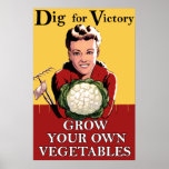 Vintage Dig for Victory Poster