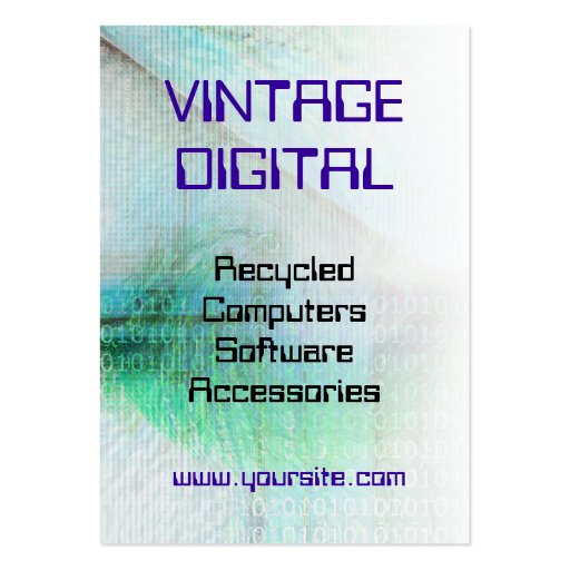 Vintage Digital Business Card (front side)