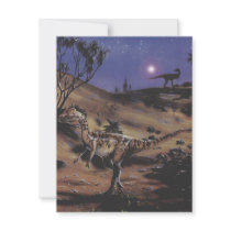 Vintage Dilophosaurus Dinosaurs Birthday Party Invite