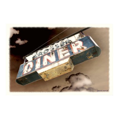 Vintage Diner Sign Poster by image_americana