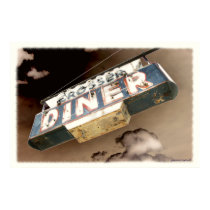 Vintage Diner Sign posters