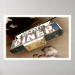 Vintage Diner Sign Poster