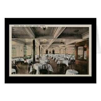 Vintage Dining Room Greater Detroit Steamship card