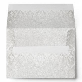 Vintage Distressed Aged LilyPad Damask Envelopes envelope