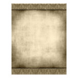 Vintage Distressed Damask Border Letterhead