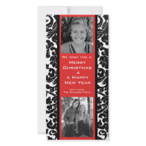 Vintage Divine Damask Photo Card