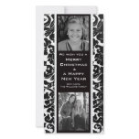 Vintage Divine Damask Personalized Photo Card