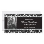 Vintage Divine Damask Photo Card Template