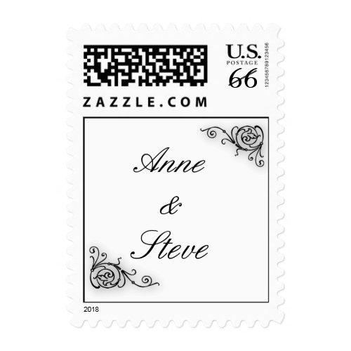 Vintage DIY wedding stamp stamp