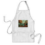 Vintage Dock Worker Refueling a Ship aprons