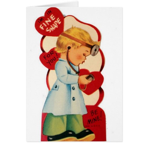 Vintage Doctor Valentine's Day Card | Zazzle