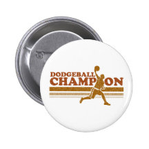 Vintage Dodgeball Champion Button