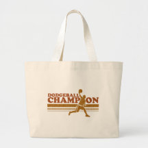 Vintage Dodgeball Champion Canvas Bag