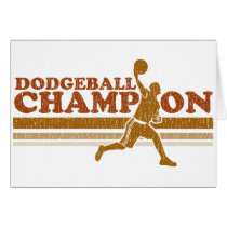 Vintage Dodgeball Champion Greeting Card