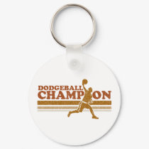 Vintage Dodgeball Champion keychains by teachertees Vintage Dodgeball Champion keychains
