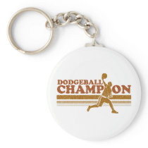 Vintage Dodgeball Champion keychains