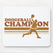 Vintage Dodgeball Champion mousepads by teachertees Vintage Dodgeball Champion mousepads