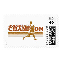Vintage Dodgeball Champion Postage Stamp