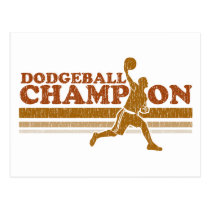 Vintage Dodgeball Champion postcards