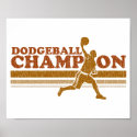 Vintage Dodgeball Champion posters