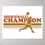 Vintage Dodgeball Champion Print