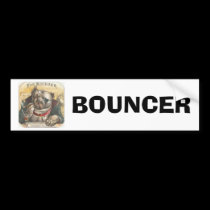Vintage Dog Bouncer Bar bumper stickers