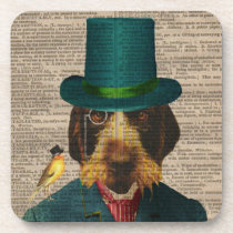 Vintage Dog Illustration Cork Coasters cork coasters