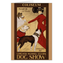 Vintage Dog Show Card