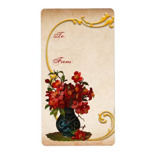 Vintage Dogwood Flower Gift Labels