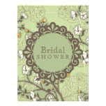 Vintage Dogwood on Green Invite