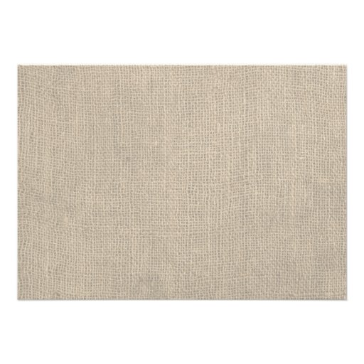 Vintage Doily & Burlap Wedding Invitation