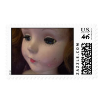 vintage doll face postage