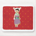 Vintage doll polar bear snow cool rupydetequila mousepads