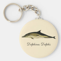 Vintage Dolphin; Delphinus Delphis Key Chains