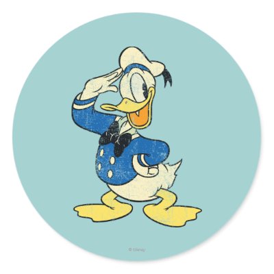 Vintage Donald Duck stickers