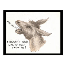 Vintage Donkey Comics Post Card