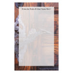 Vintage Door Handle, Aged Wood Real Estate Stationery Design