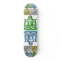 VINTAGE DOUBLE TAIL SIREN PRINT BOARD SKATE BOARD DECK