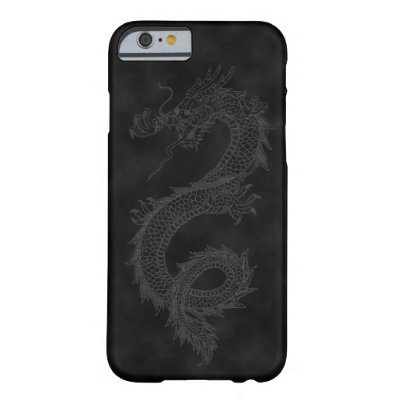 Vintage Dragon Black Smoke Barely There iPhone 6 Case
