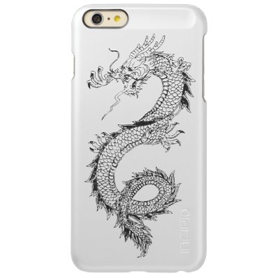Vintage Dragon Brushed Metal Incipio Feather® Shine iPhone 6 Plus Case