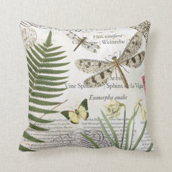 Vintage Dragonflies pillow