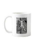 Vintage drawing of a ribcage mugs