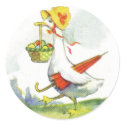 Vintage Dressed Easter Duck Stickers by lkranieri Vintage Dressed Easter Duck Stickers