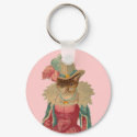 Vintage Dressy Cat keychains