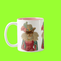 Vintage Dressy Cat mugs