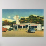 Vintage Drive In Diner Poster
