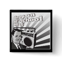 vintage drop an ol school beat buttons