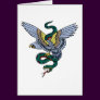 Vintage Eagle and Snake Tattoo Art Greeting Cards