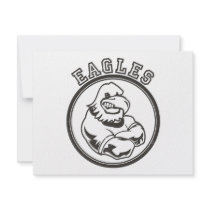 Vintage Eagles Mascot invitations