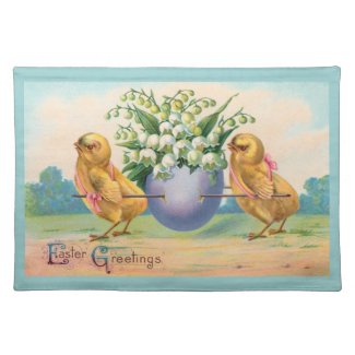 Vintage Easter placemat